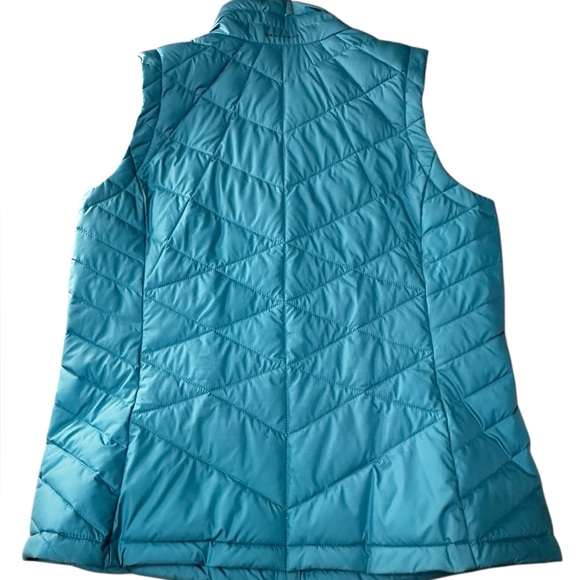 Columbia Omni-Heat Insulated Puffer Vest Women’s Large Teal Blue - Picture 2 of 6